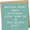 Mr. & Mrs. Panda doppelkarte Spruch Mutters WLAN - Produktbild-Vorschau 1