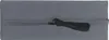 A close-up, top-down view of a gray headrest with a black strap and buckle. Produktbild-Vorschau