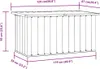 vidaXL Záhradný úložný box hnedý 129 x 67 x 65 cm Náhľad obrázku produktu 6