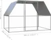 The Living Store Outdoor-Hühnerkäfig 3x2x2 m Verzinkter Produktbild-Vorschau 4