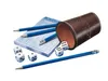 A set of dice, pencils, and a scorepad for a dice game, with a dice cup. Produktbild-Vorschau