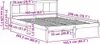 vidaXL Bettgestell Braun 160 x 200 cm Massivholz Kiefer Produktbild-Vorschau 8