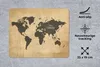 MuchoWow® Mauspad Mousepad Weltkarte - Vintage - Braun Produktbild-Vorschau 2