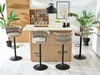 Designová barová židle KRISMAR - béžová / černá Náhled obrázku produktu 4