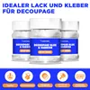 7 Artists Decoupage Kleber Lack Wasserfest 500 ml Half Produktbild-Vorschau 4
