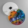 Wanduhr - Rund - Glasuhr - Bäume Wiese Sommer - 40x40cm - Produktbild-Vorschau 2