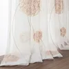 Lot de 2 rideaux en voile transparent brodé avec œillets, Voir les images du produit 4
