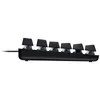 A side view of a black mechanical gaming keyboard with several keys visible. Produktbild-Vorschau