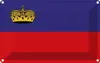 vianmo Blechschild 20x30 cm Liechtenstein Flagge Fahne Produktbild-Vorschau 1
