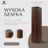 Rodan | Szafka wysoka - 139 Cm - Ciemny brąz - Szafka Podgląd zdjęcia produktu 2
