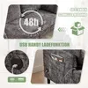 Collage of images showing a sofa with features like USB charging and storage. Produktbild-Vorschau