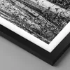 Gerahmtes Poster - Schwarzer Rahmen - Birken Wald Monochrom Produktbild-Vorschau 2