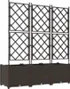 vidaXL Garten-Pflanzgefäß 3 Stk. Braun 120 x 40 x 143 cm PP Produktbild-Vorschau 7