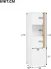 A diagram of a tall, narrow cabinet with dimensions indicated. Anteprima dell’immagine prodotto