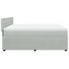 Möbel Boxspringbett mit Matratze Hellgrau 180x200 cm Samt - Produktbild-Vorschau 7
