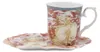 HOME ELEMENTS Porzellanbecher 360 ml mit Untersetzer, Mucha Produktbild-Vorschau 1