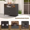 KOMFOTTEU Gartenschrank aus Rattan, Aufbewahrungsschrank Produktbild-Vorschau 2