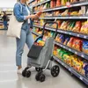 HOMCOM boodschappenwagen, inklapbaar, met koelvak en Productafbeelding-voorbeeld 2