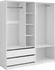 Vicco Kleiderschrank Elmo, 100 x 200 cm 2er Set, Weiß Produktbild-Vorschau 1