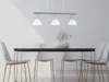 A dining table with chairs and a pendant light fixture above. Produktbild-Vorschau