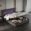 Letto imbottito INONEFT 180x200 cm con LED, letto per Anteprima dell’immagine prodotto 1
