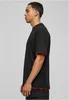 Urban Classics - CONTRAST Tall Tee schwarz / rot - L Voir les images du produit 12