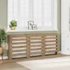 vidaXL Obložení radiátoru Artisan dub 205x21,5x83,5 cm Náhled obrázku produktu 2