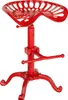 A red tractor seat bar stool on a white background. Náhled obrázku produktu