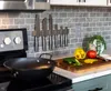 Magnetleiste Messer 40cm Schwarz Edelstahl Selbstklebend Produktbild-Vorschau 7