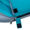 A close-up view of a sleeping bag's zipper and velcro closure. Náhľad obrázku produktu