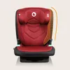 A red child car seat with highlighted safety features. Anteprima dell’immagine prodotto