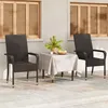 Yaheetech 2er Set Gartenstuhl aus Polyrattan, stapelbare Produktbild-Vorschau 2