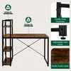 xDays Schreibtisch 120x60 cm mit Regal – Computertisch im Produktbild-Vorschau 12