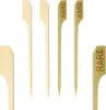 1500x Steak Marker "RARE" aus Bambus 9cm Produktbild-Vorschau 1