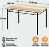 CASARIA® Gruppo di Sedute Leo Set 5 Pezzi Tavolo da Pranzo Anteprima dell’immagine prodotto 5