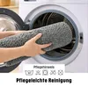WohnDirect Eckbadematte PARIS Grau 100 x 100 x 50 cm Náhled obrázku produktu 4