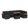 The Living Store 8-tlg. Garten-Sofagarnitur mit Kissen Produktbild-Vorschau 3