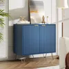 UnboxG Schuhschrank mit 2 Türen, 80x40x78cm, Schuhregal Produktbild-Vorschau 4