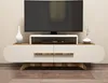 A modern TV stand with a television and decorative vases. Anteprima dell’immagine prodotto