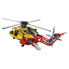 A Lego Technic rescue helicopter is shown against a white background. Produktbild-Vorschau