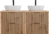 Doppelwaschtisch 120.6cm Gaia mit 2 Schubladen, Eichenoptik Produktbild-Vorschau 3