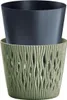 Květináč SANDY ROUND ECO WOOD 12,8 cm - barva: zelená ECO Voir les images du produit 2