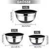 3-teiliges Edelstahl Schüssel Set mit Deckel - Luftdicht, Produktbild-Vorschau 2