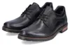 Rieker scarpa bassa da uomo in vera pelle stringata nera, Anteprima dell’immagine prodotto 1