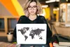 MuchoWow® Laptop Aufkleber Sticker Cover Weltkarte - Produktbild-Vorschau 5