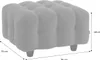A diagram showing the dimensions of a beige ottoman. Produktbild-Vorschau