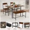 Puluomis Table de salle à manger pliante avec 2 chaises et Voir les images du produit 6