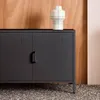 sweeek - Industrielles TV-Möbel aus Metall mit 3 Türen, 120 Produktbild-Vorschau 6