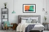 MuchoWow® Gerahmtes Poster Sommer - Formen - Abstrakt 90x60 Produktbild-Vorschau 7