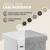 CASARIA® Hocker mit Stauraum 2er Set Weiß Faltbar Deckel Produktbild-Vorschau 8